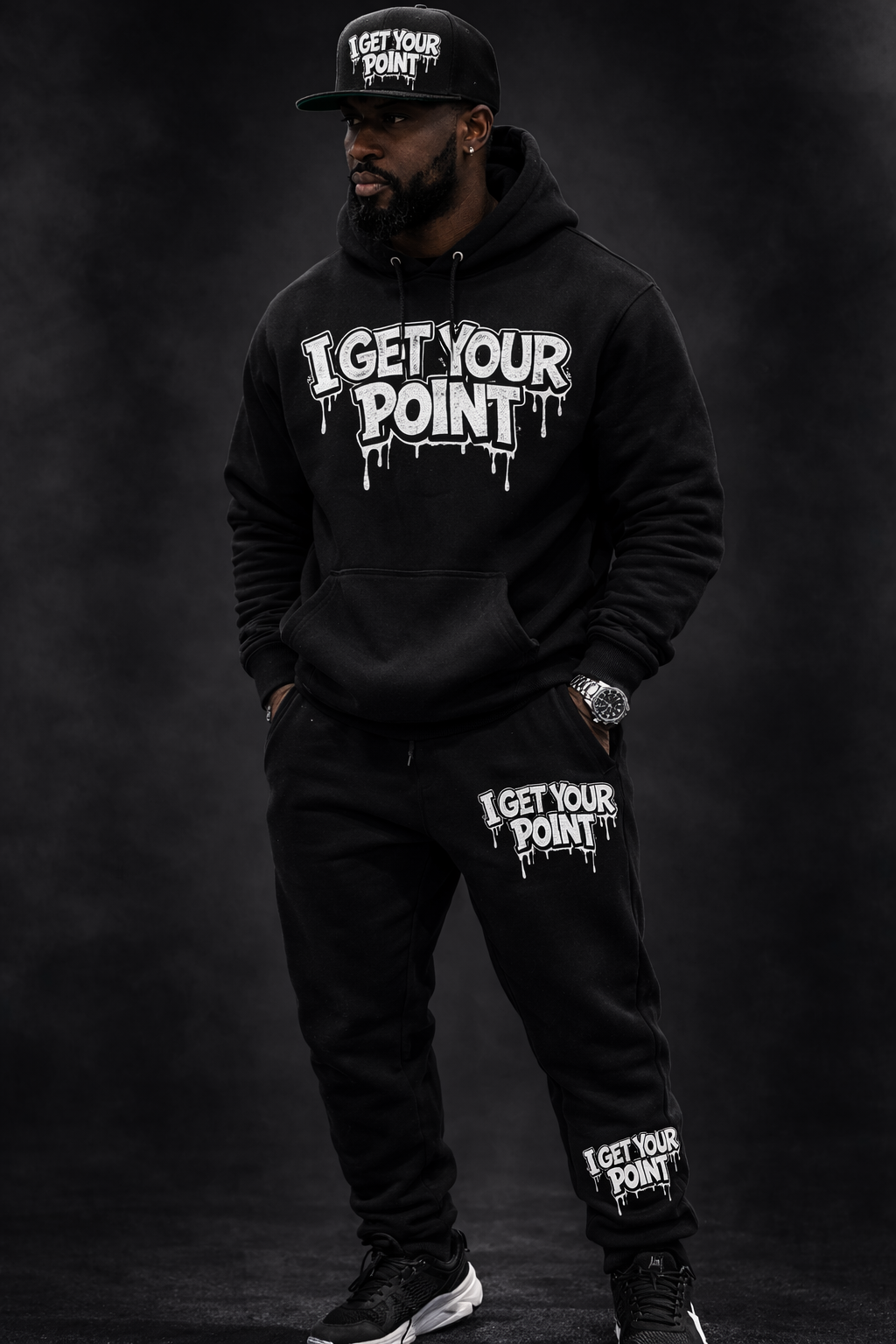 DROP SWEATSUITS FULL SET I GET YOUR  POINT unisex