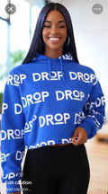 Drop hoodies blue and white logo