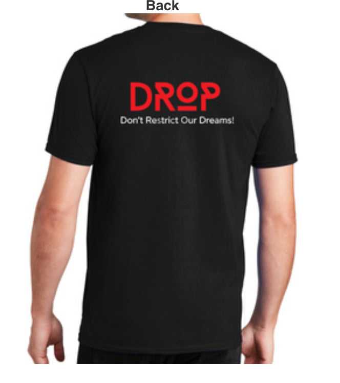 Drop t-shirt black