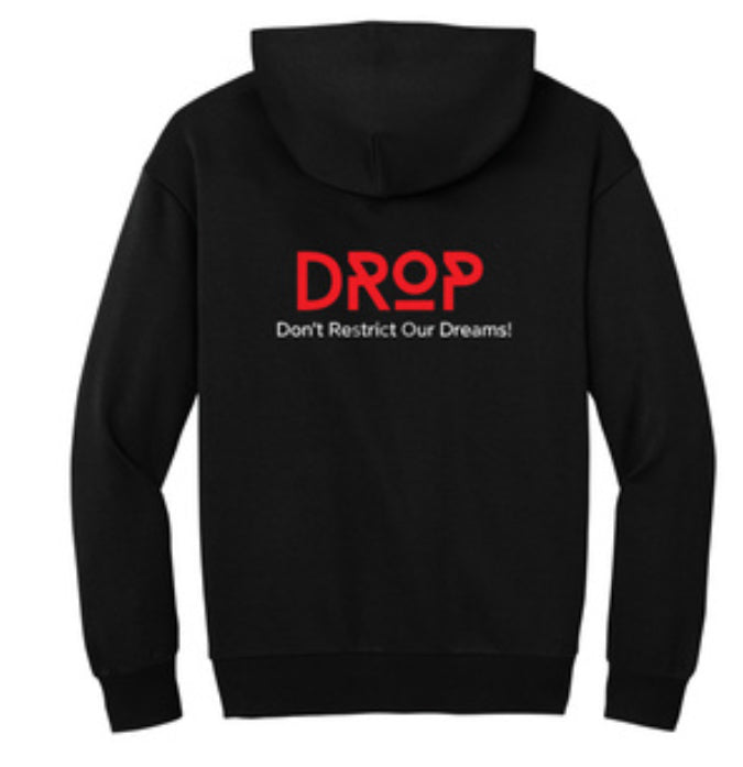Drop hoodie black