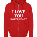 Drop hoodie Valentine’s Day collections I LOVE YOU SWEET HEART