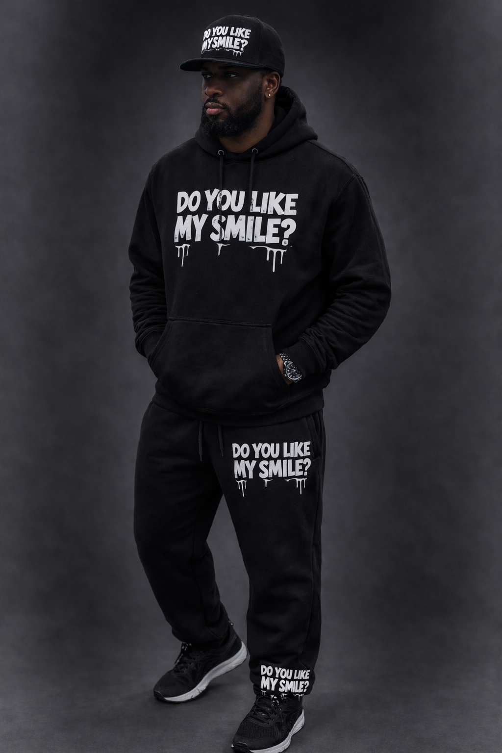 DROP SWEATSUITS FULL SET DO YOU LIKE MY SMILE ? unisex