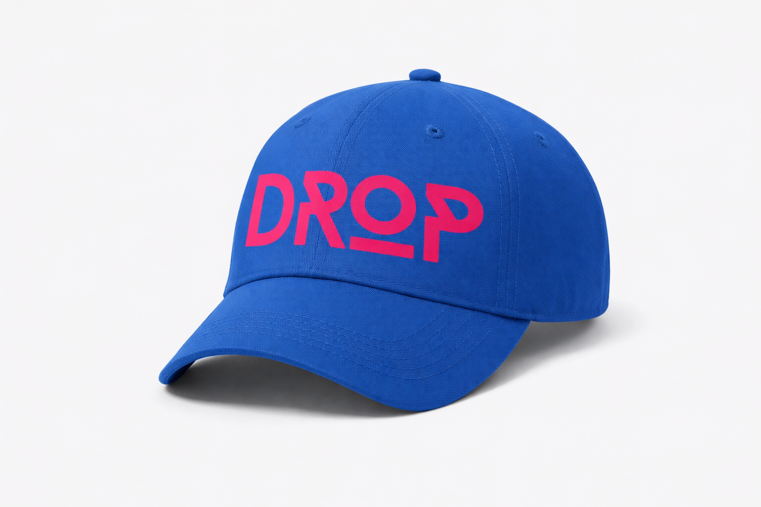 Drop hat blue