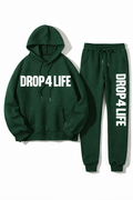 DROP 4 LIFE SET HOODIE AND PANT BLACK