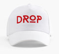 Drop red and White hat