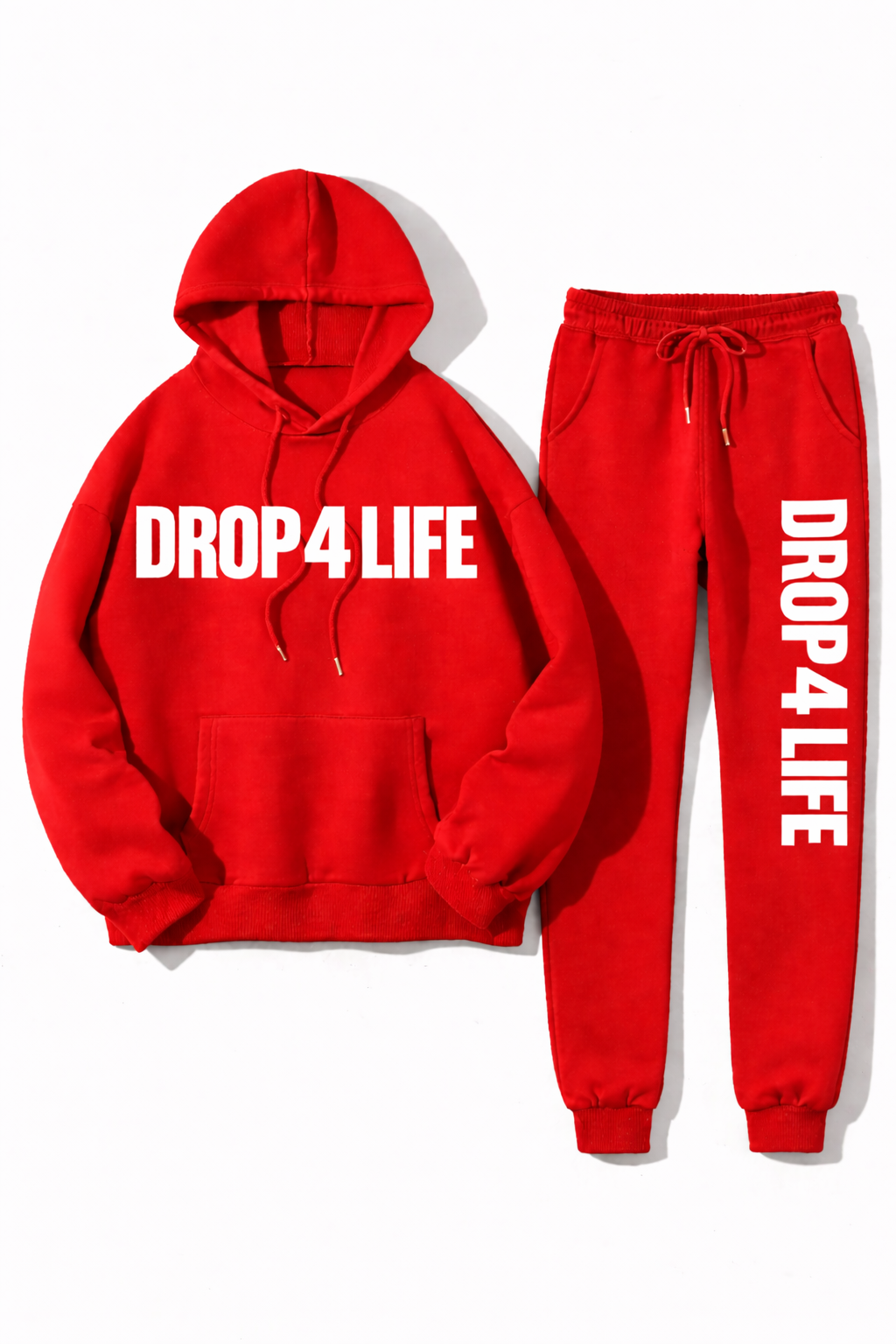 DROP 4 LIFE SET HOODIE AND PANTRED
