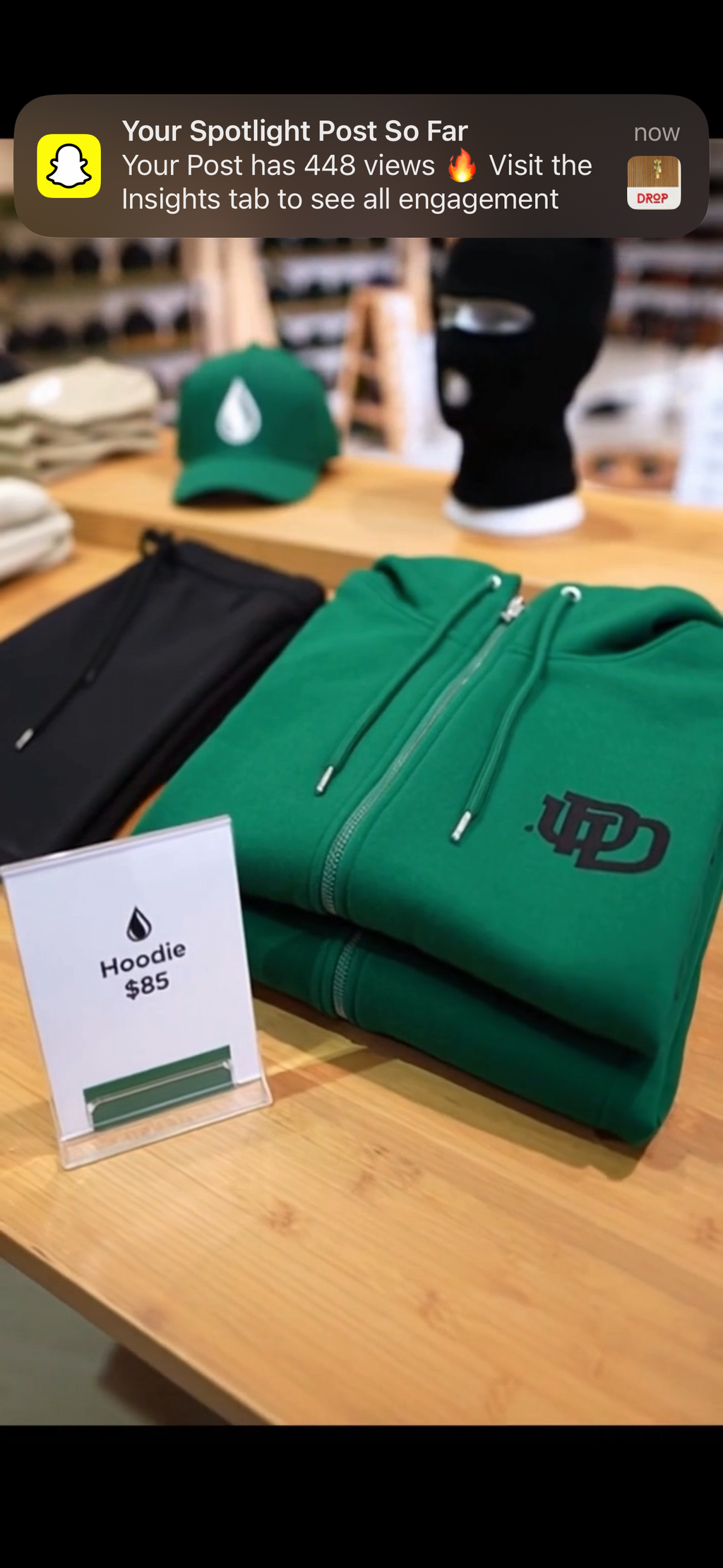 DROP Green Hoodie