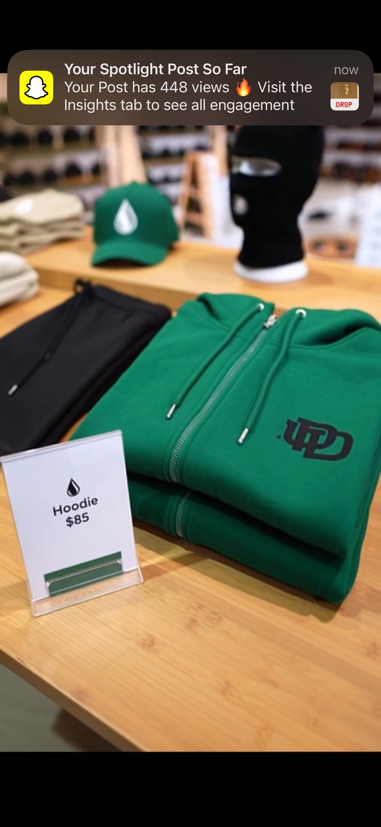 DROP Green Hoodie