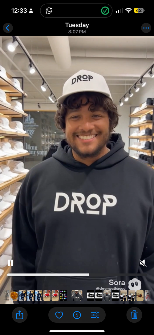 Drop hoodie